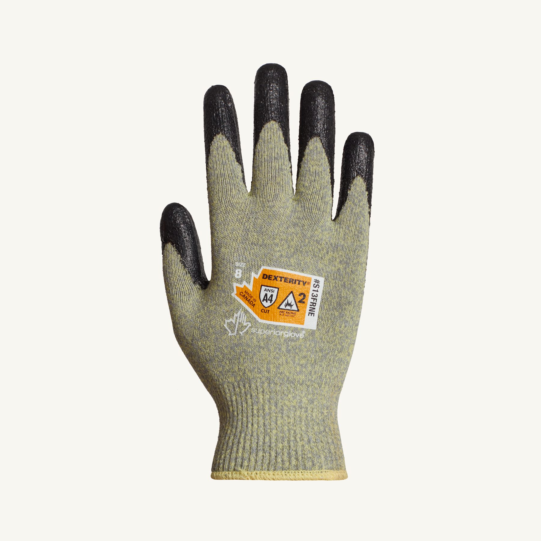 #S13FRNE Superior Glove®  Dexterity® 13-gauge Flame-Resistant Arc Flash Glove w/ Neoprene Palms